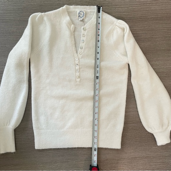 NWT Blue Rain white sweater size Small - Picture 7 of 12